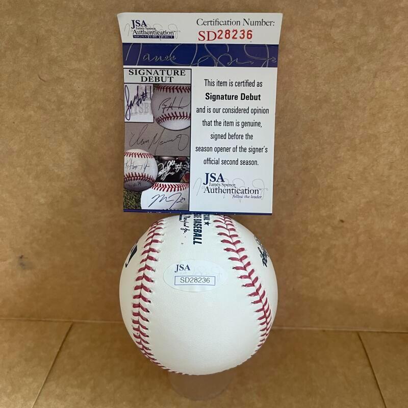 JOSE DE LEON REDS/TWINS SIGNED AUTO M.L. BASEBALL JSA AUTH