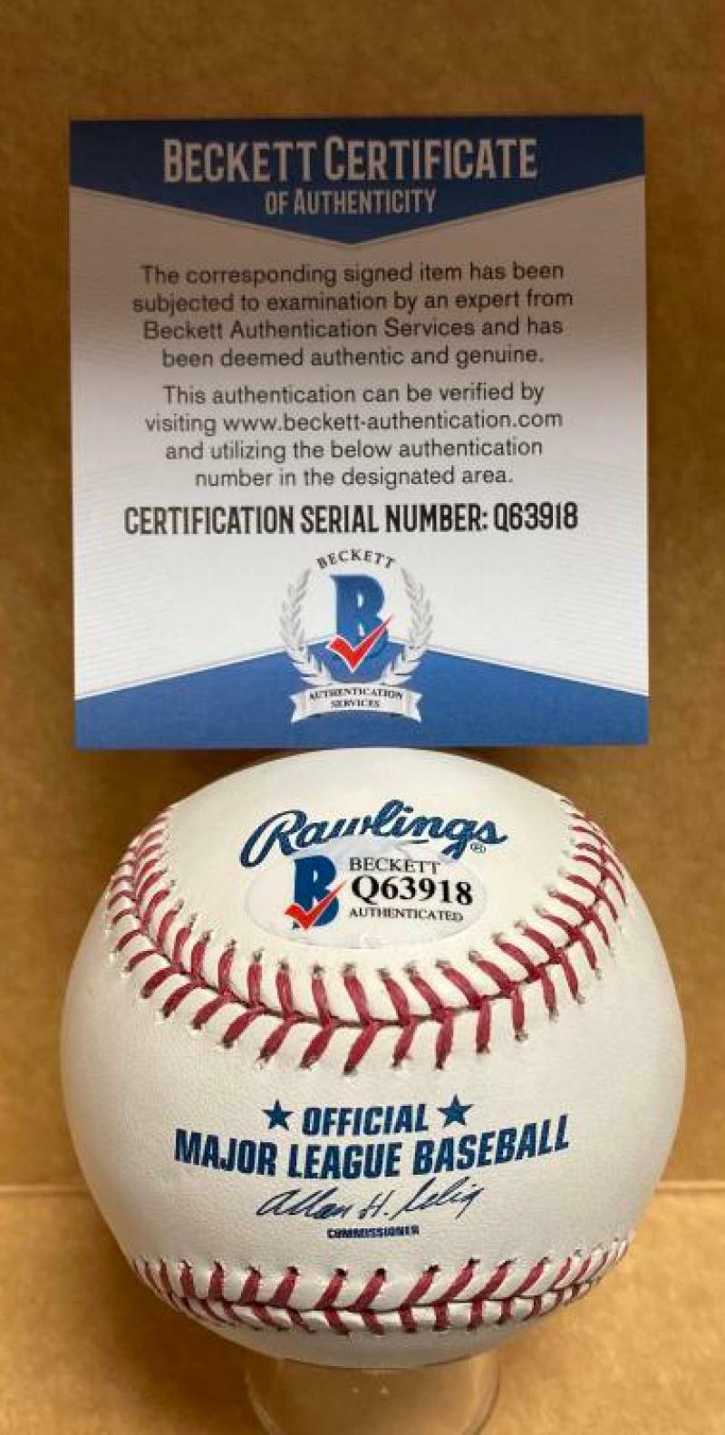 HEATH BELL NEW YORK METS SIGNED AUTOGRAPHED M.L. BASEBALL BECKETT Q63918