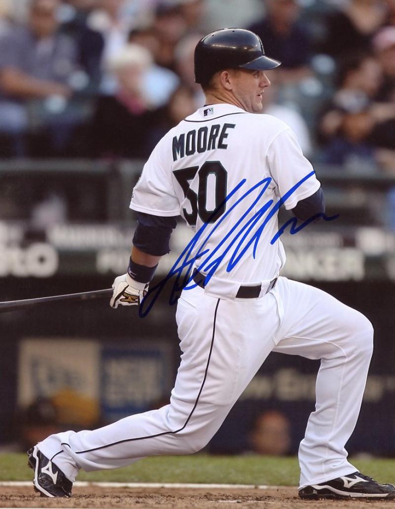 ADAM MOORE SEATTLE MARINERS SIGNED 8X10 PHOTO W/COA