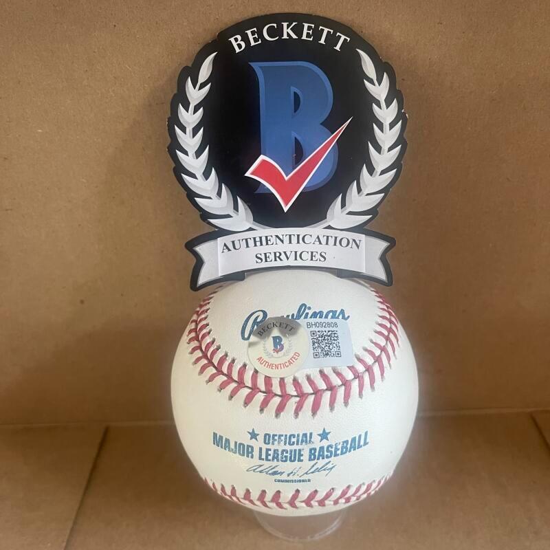 ORLANDO CEPEDA HOF 99 SIGNED AUTO M.L. BASEBALL BECKETT AUTHENTICATED