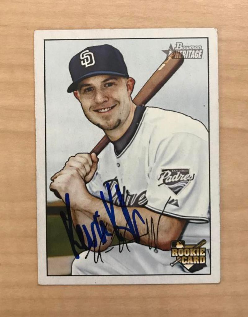 KEVIN KOUZMANOFF SAN DIEGO PADRES SIGNED 2007 BOWMAN HERITAGE CARD #237 W/COA