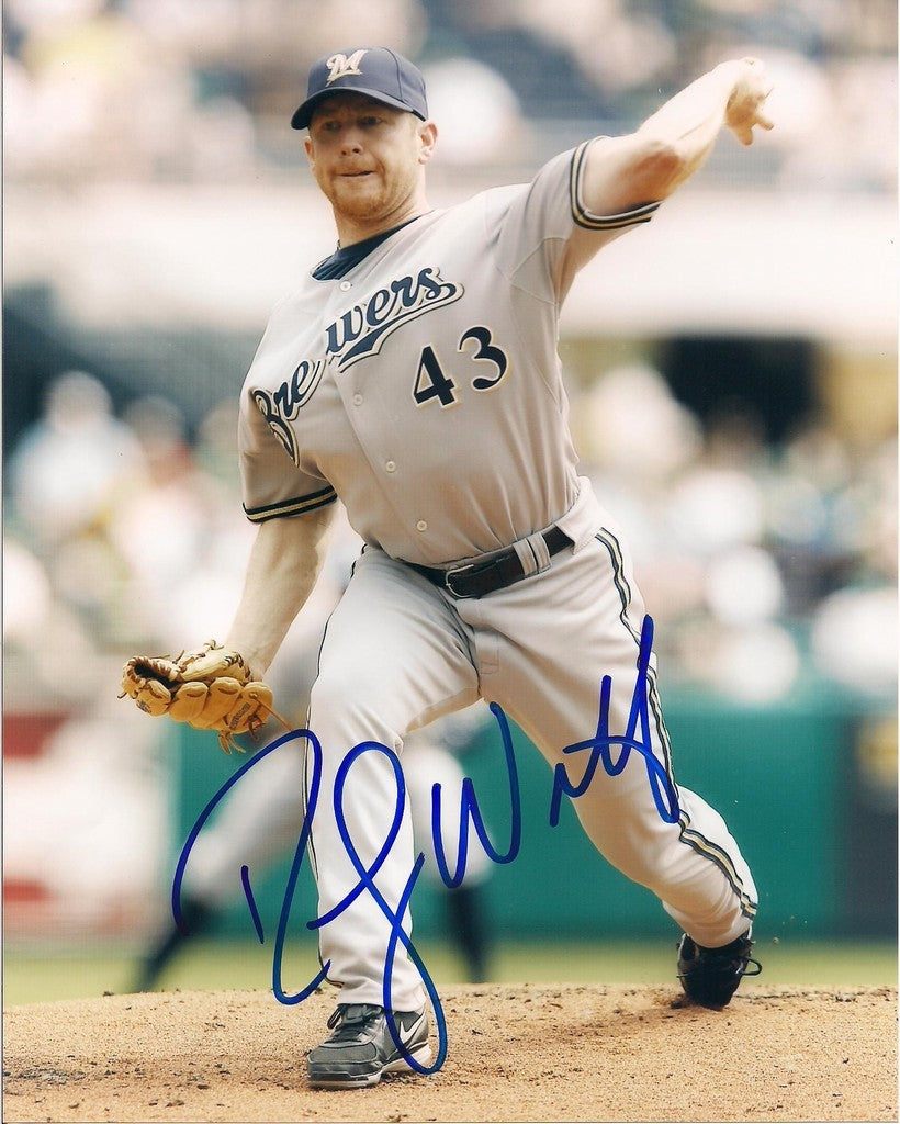 RANDY WOLF MILWAUKEE BREWERS SIGNED 8X10 PHOTO W/COA