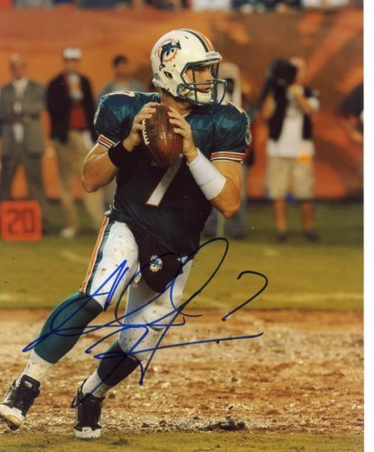 CHAD HENNE MIAMI DOLPHINS QB SIGNED 8X10 PHOTO W/COA