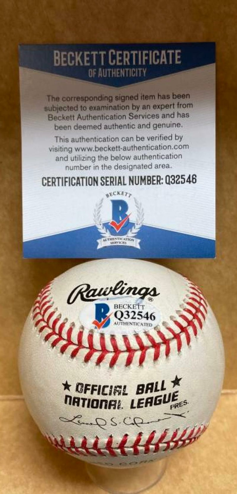 PRESTON WILSON METS/MARLINS SIGNED AUTOGRAPHED N.L. BASEBALL BECKETT Q32546