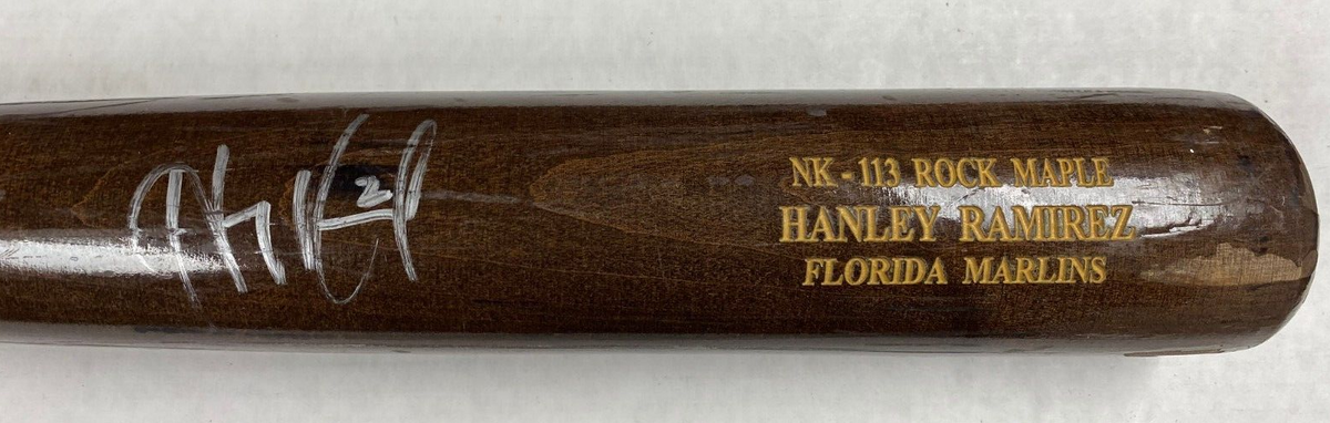 HANLEY RAMIREZ MARLINS/RED SOX SIGNED AUTOGRAPHED NOKONA GAME BAT W/COA RARE