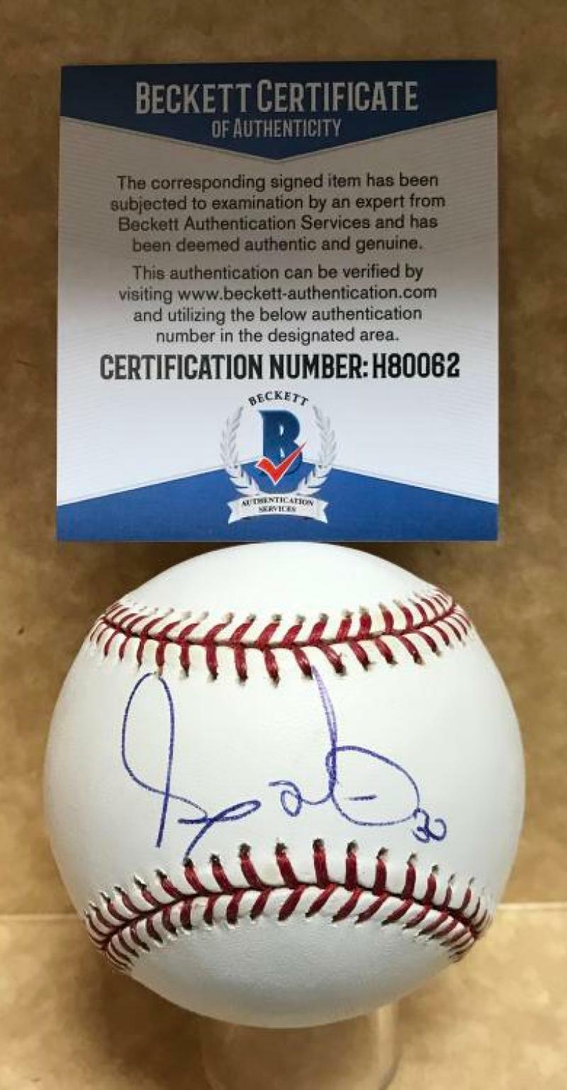 ANDY MARTE BRAVES/PIRATES DECEASED SIGNED AUTO M.L. BASEBALL BECKETT H80062