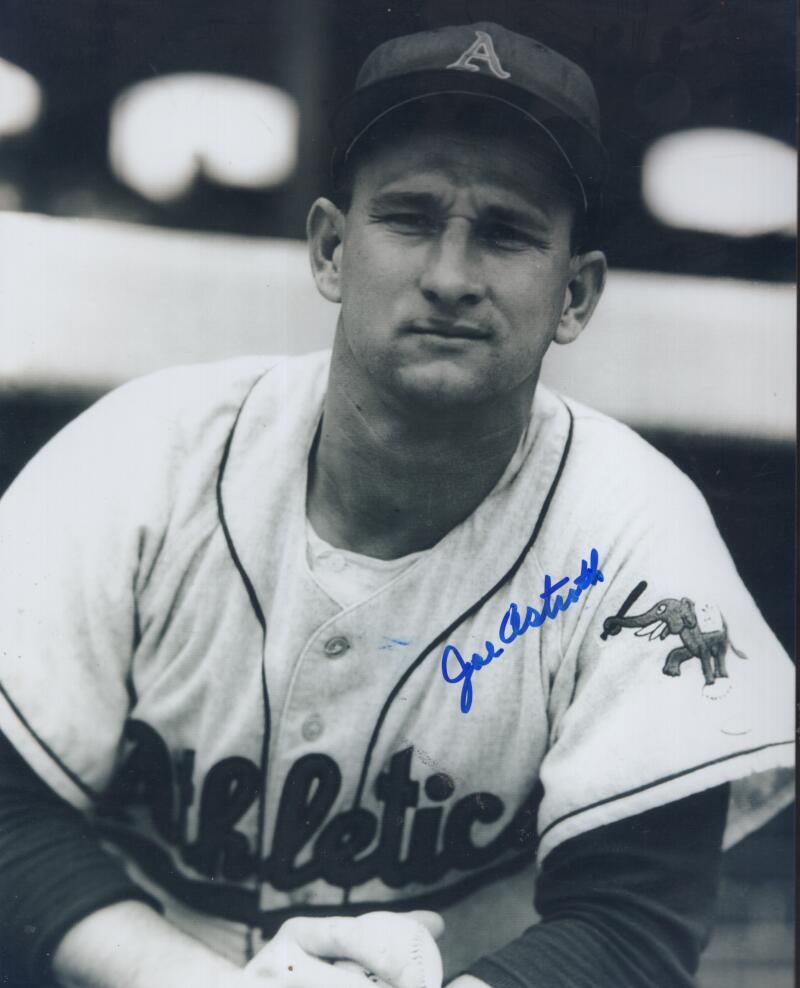 JOE ASTROTH PHILADELPHIA ATHLETICS  SIGNED AUTOGRAPHED 8X10 PHOTO W/ COA