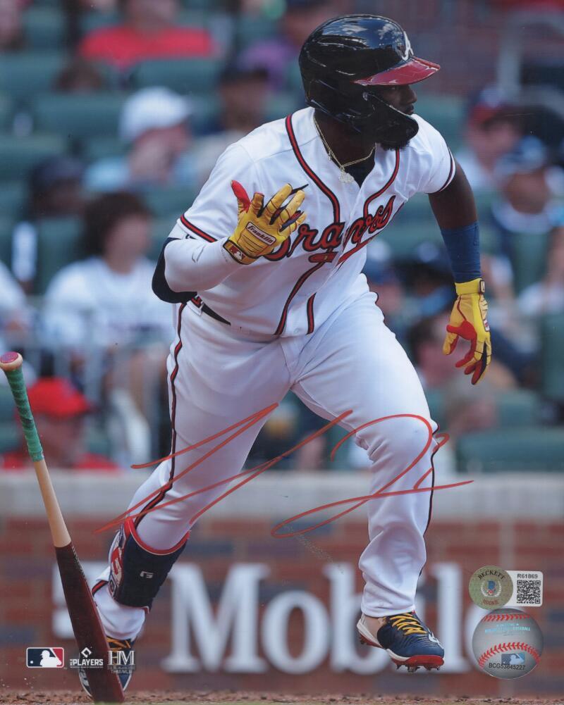 MICHAEL HARRIS BRAVES SIGNED AUTOGRAPHED 8X10 PHOTO BECKETT R61869