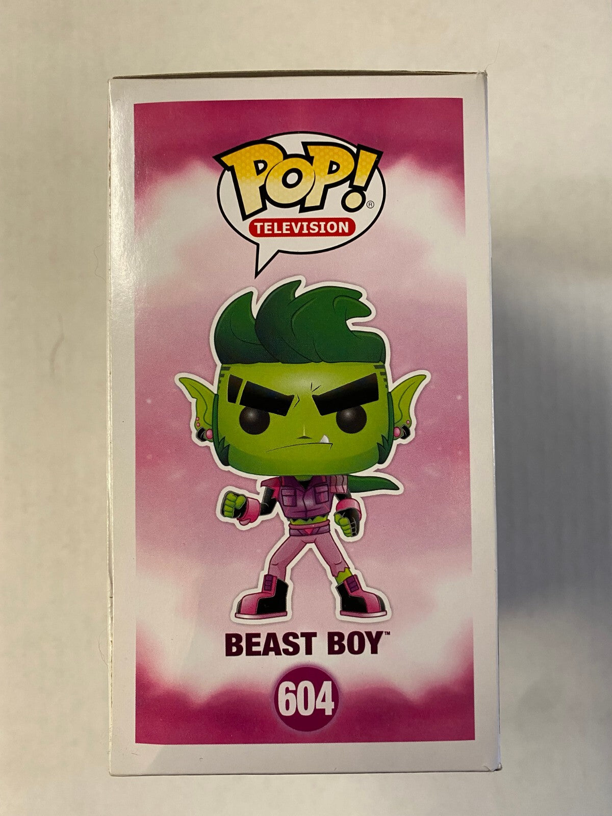 FUNKO POP #604 TEEN TIANS GO! BEAST BOY GREG CIPES SIGNED FIGURE W/ORIGINAL BOX