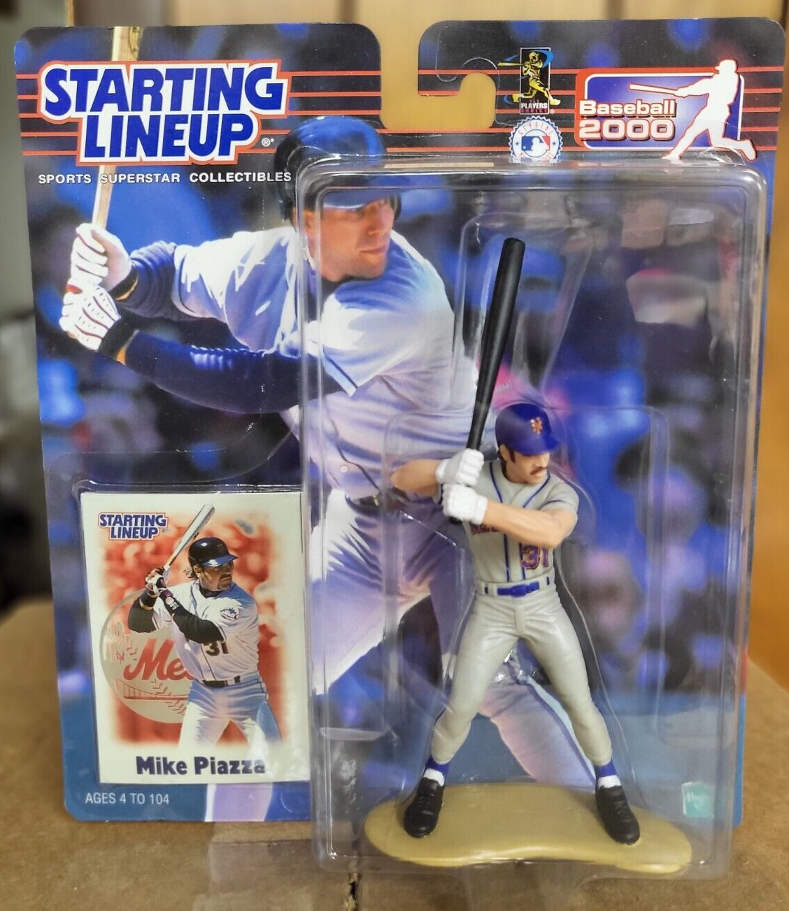 2000 STARTING LINEUP MIKE PIAZZA METS BASEBALL FIGURE ORIGINAL BOX