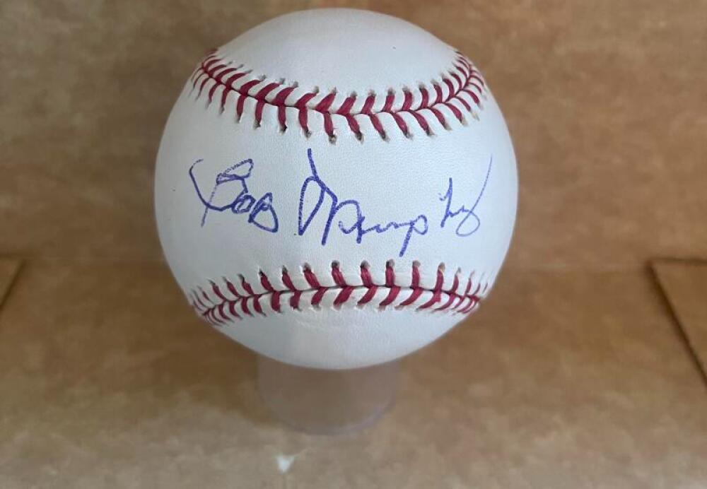 BOB MURPHY METS HOF ANNOUNCER SIGNED AUTOGRAPHED M.L. BASEBALL BECKETT AUTH