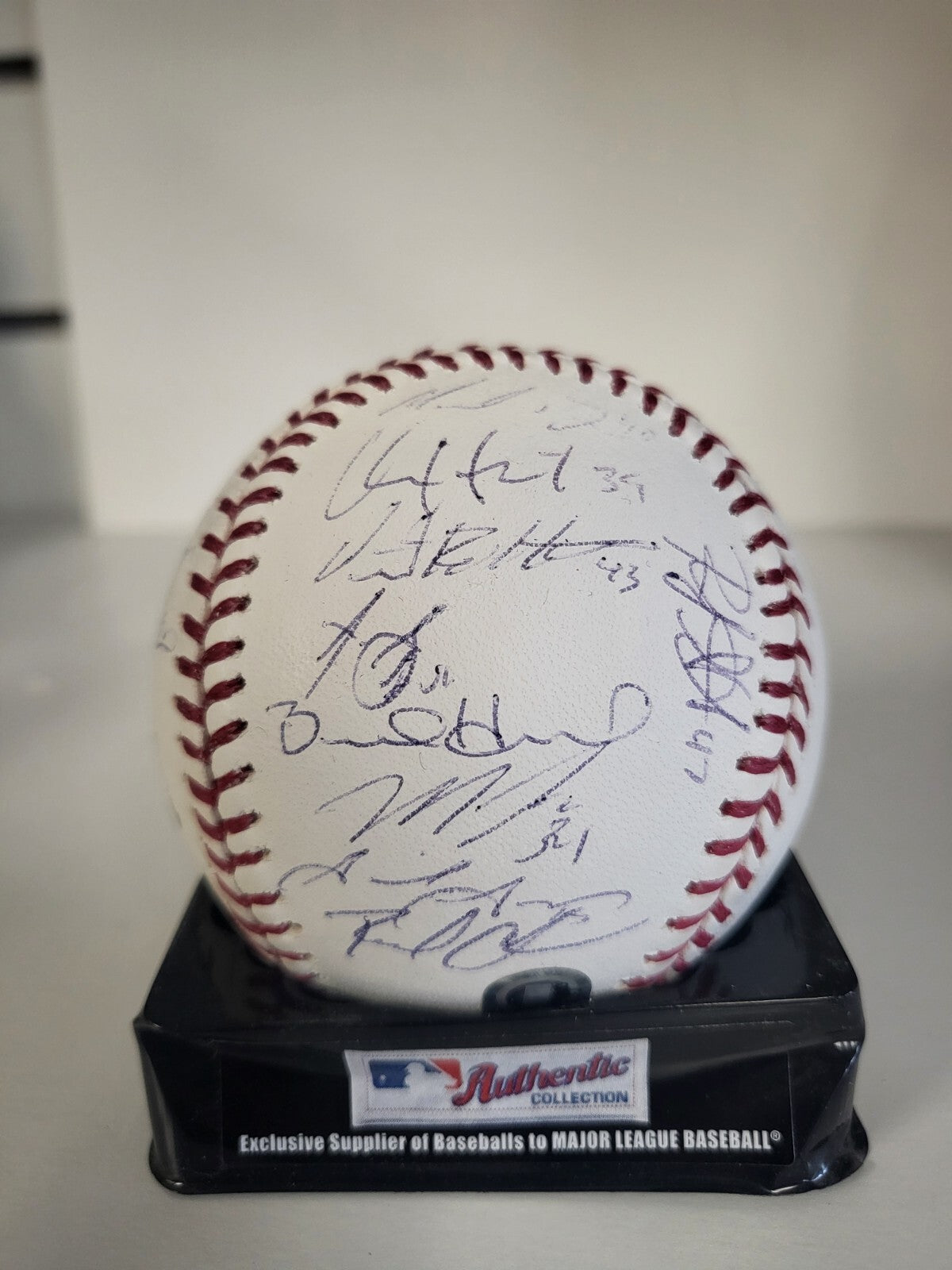 GIANCARLO STANTON YANKEES SIGNED AUTOGRAPHED MARLINS TEAM SIGNED BALL MLB AUTH