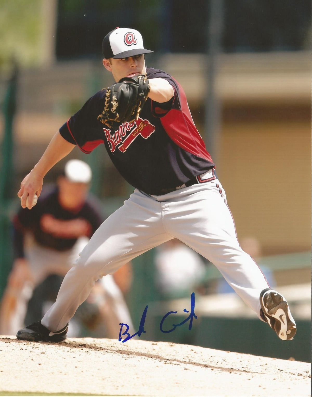 BRANDON CUNNIFF ATLANTA BRAVES AUTOGRAPHED SIGNED 8X10 PHOTO W/COA