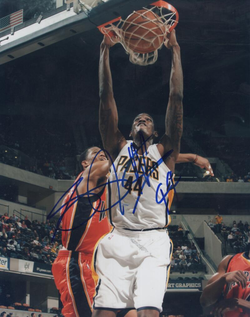 SOLOMON JONES PACERS  SIGNED AUTOGRAPHED 8X10 PHOTO W/ COA