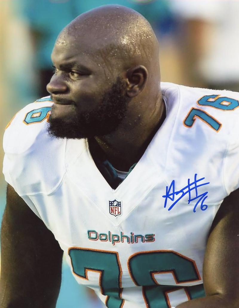 ANTHONY JOHNSON MIAMI DOLPHINS SIGNED AUTOGRAPHED  8X10 PHOTO W/COA