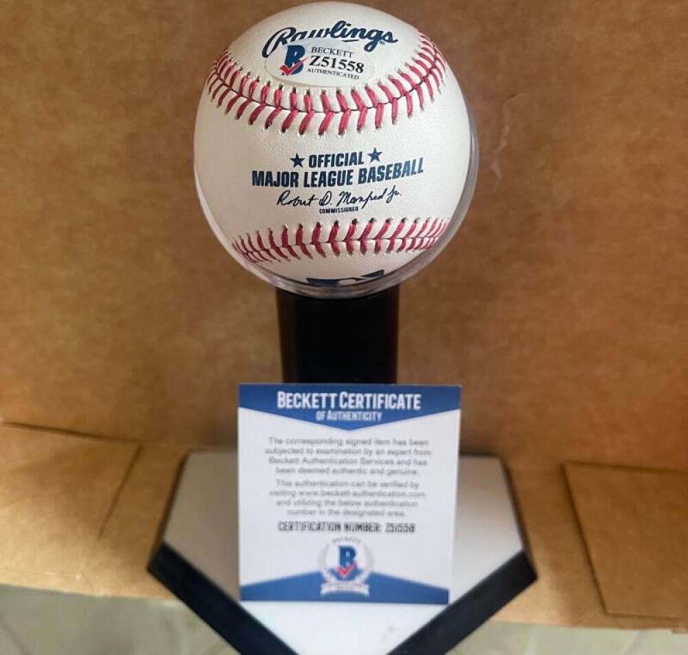 TIM MCCARVER CARDINALS 64 67 WSC SIGNED AUTOGRAPHED M.L. BASEBALL BECKETT AUTH