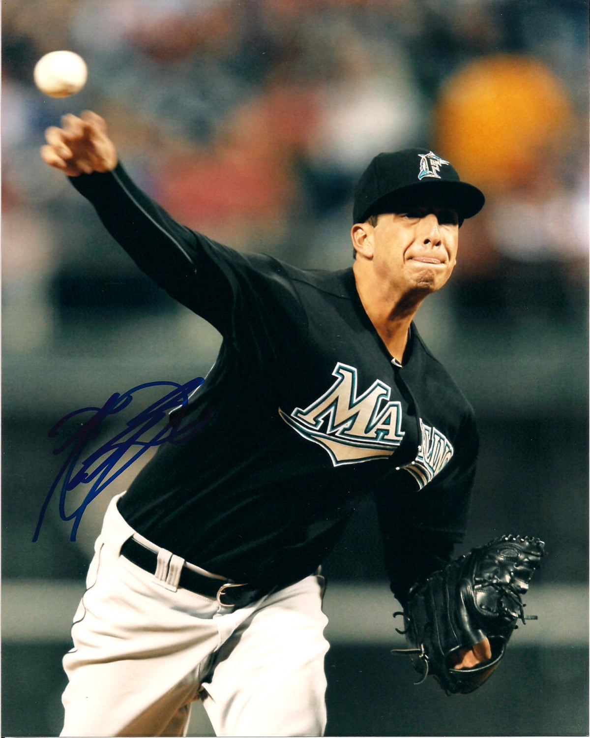 ALEX SANABIA FLORIDA MARLINS AUTOGRAPHED SIGNED 8X10 PHOTO W/COA
