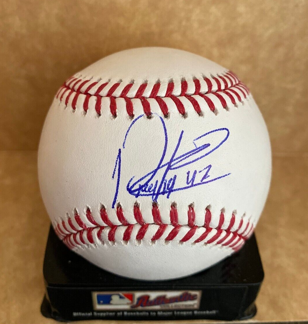 RAFAEL MONTERO HOUSTON ASTROS SIGNED AUTOGRAPHED M.L. BASEBALL BECKETT BAS