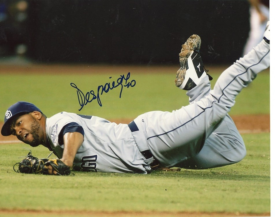 ODRISAMAR  DESPAIGNE    SAN DIEGO  PADRES  SIGNED AUTOGRAPHED  8X10  ACTION  COA