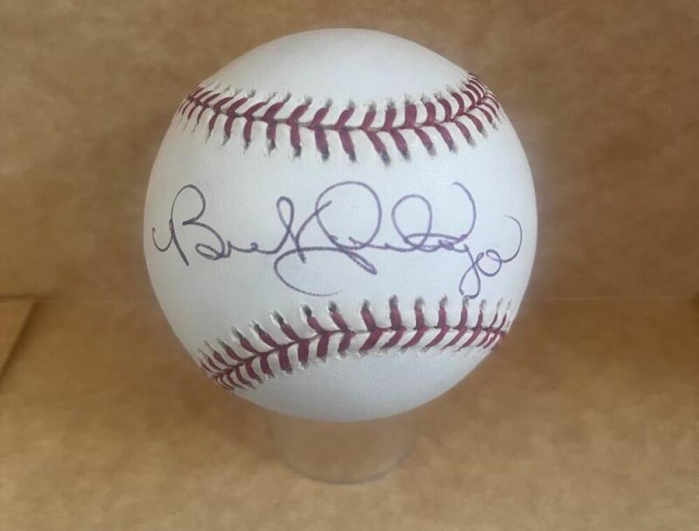 BENITO SANTIAGO GIANTS/MARLINS SIGNED AUTO M.L. BASEBALL BAS AUTHENTICATED