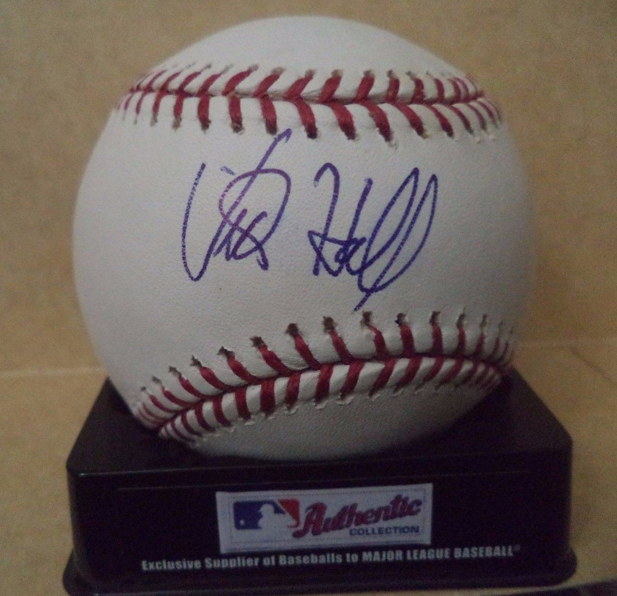 VICTOR HALL ARIZONA DIAMONDBACKS SIGNED AUTOGRAPHED ROMLB BASEBALL W/COA