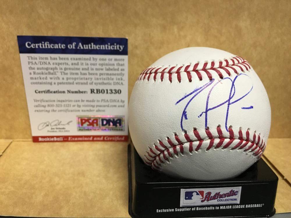 RENATO NUNEZ BALTIMORE ORIOLES ROOKIE BALL M.L. SIGNED BASEBALL PSA RB01330