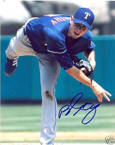 BRANDON MCCARTHY TEXAS RANGERS SIGNED 8X10 PHOTO W/COA
