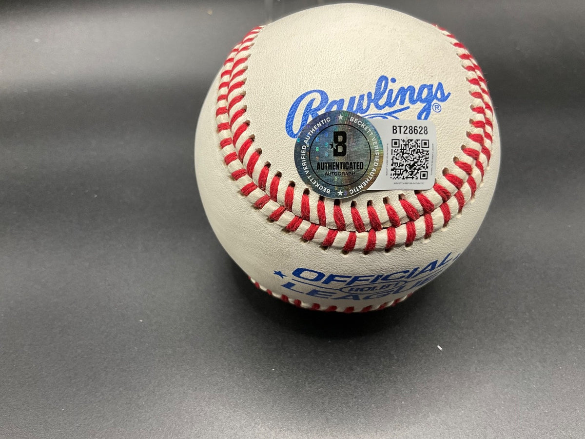 Duffy Dyer New York Mets Inscribed Baseball “1969 WS Champs” Signed Ball Beckett