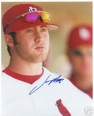JASON MOTTE ST. LOUIS CARDINALS SIGNED 8X10 PHOTO W/COA