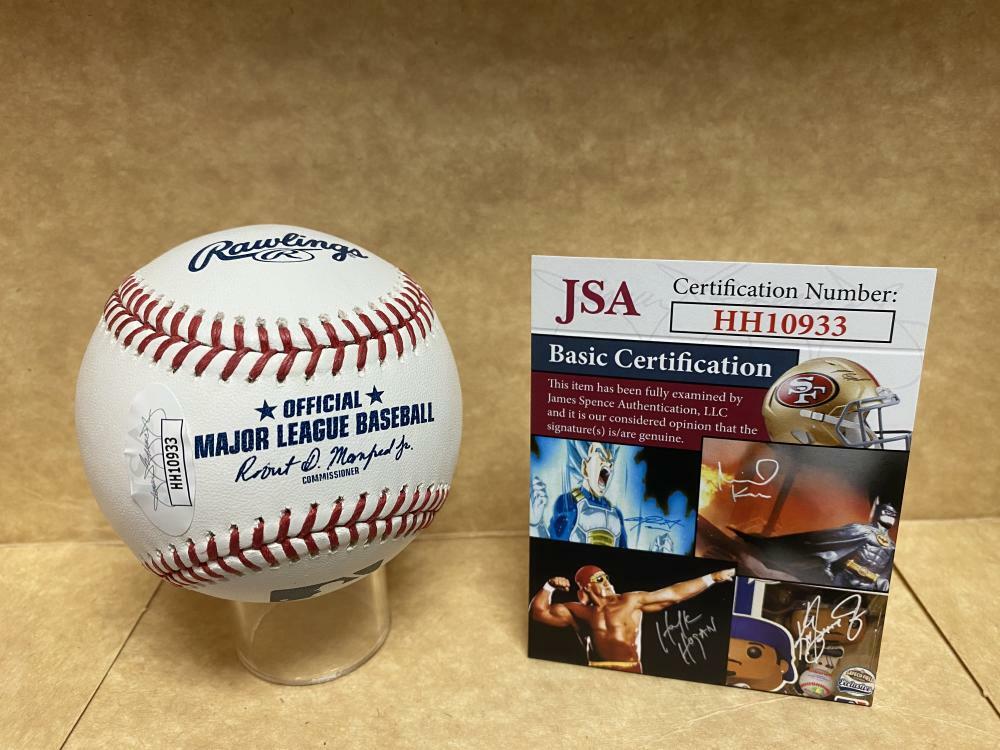 LYON RICHARDSON CINCINNATI REDS SIGNED AUTOGRAPHED M.L. BASEBALL JSA HH10933