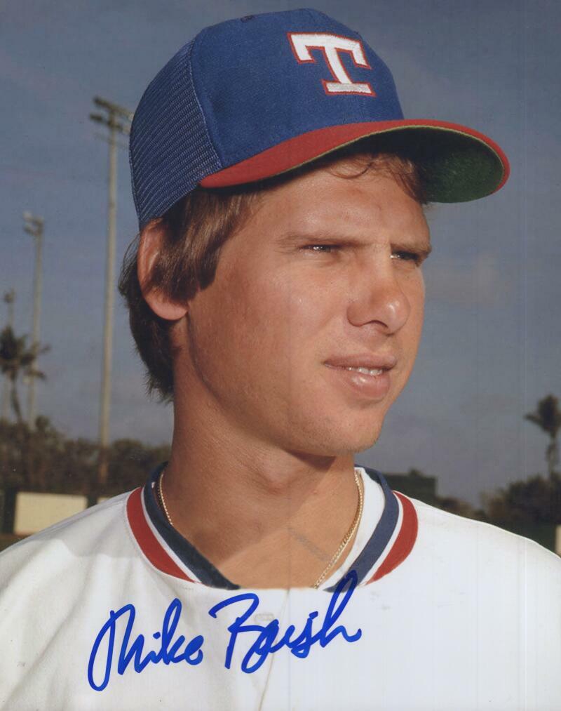 MIKE BACSIK TEXAS RANGERS SIGNED AUTOGRAPHED 8X10 PHOTO W/ COA 