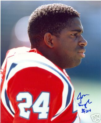 JON VAUGHN NEW ENGLAND PATRIOTS SIGNED 8X10 PHOTO W/COA