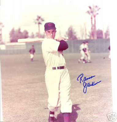 RANSOM  JACKSON   CHICAGO  CUBS     SIGNED 8X10