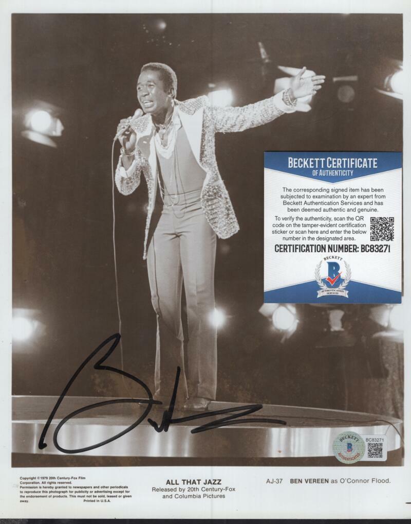 BEN VEREEN ALL THAT JAZZ SIGNED 8X10 PHOTO BECKETT BC83271
