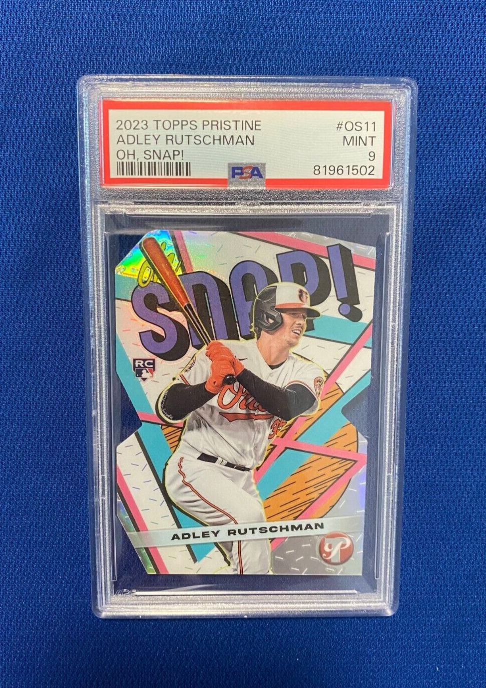 2023 TOPPS PRISTINE ADLEY RUTSCHMAN OH SNAP! ORIOLES RC ROOKIE #OS11 PSA 9 MINT