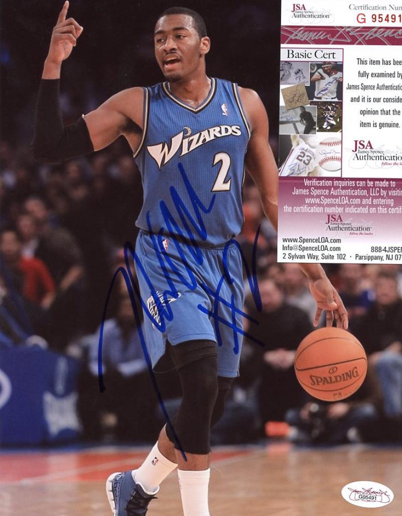 JOHN WALL WASHINGTON WIZARDS SIGNED 8X10 PHOTO JSA G95491