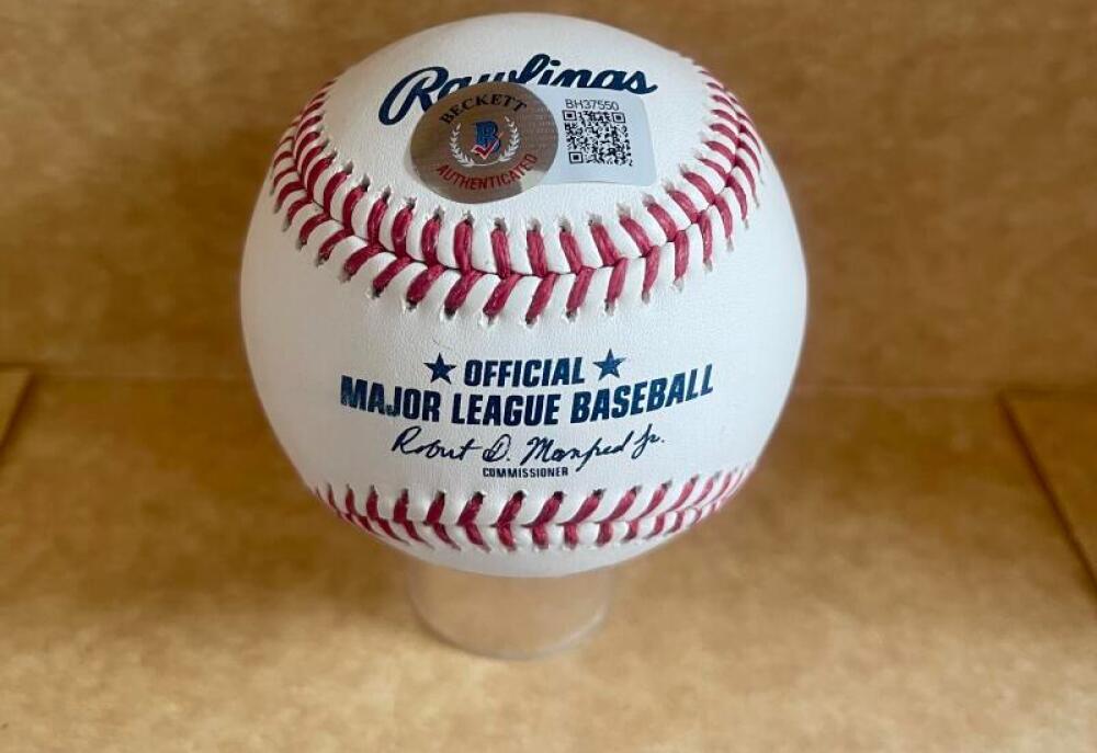 RENE LACHEMAN 89 WS CHAMPS SIGNED AUTOGRAPHED M.L. BASEBALL