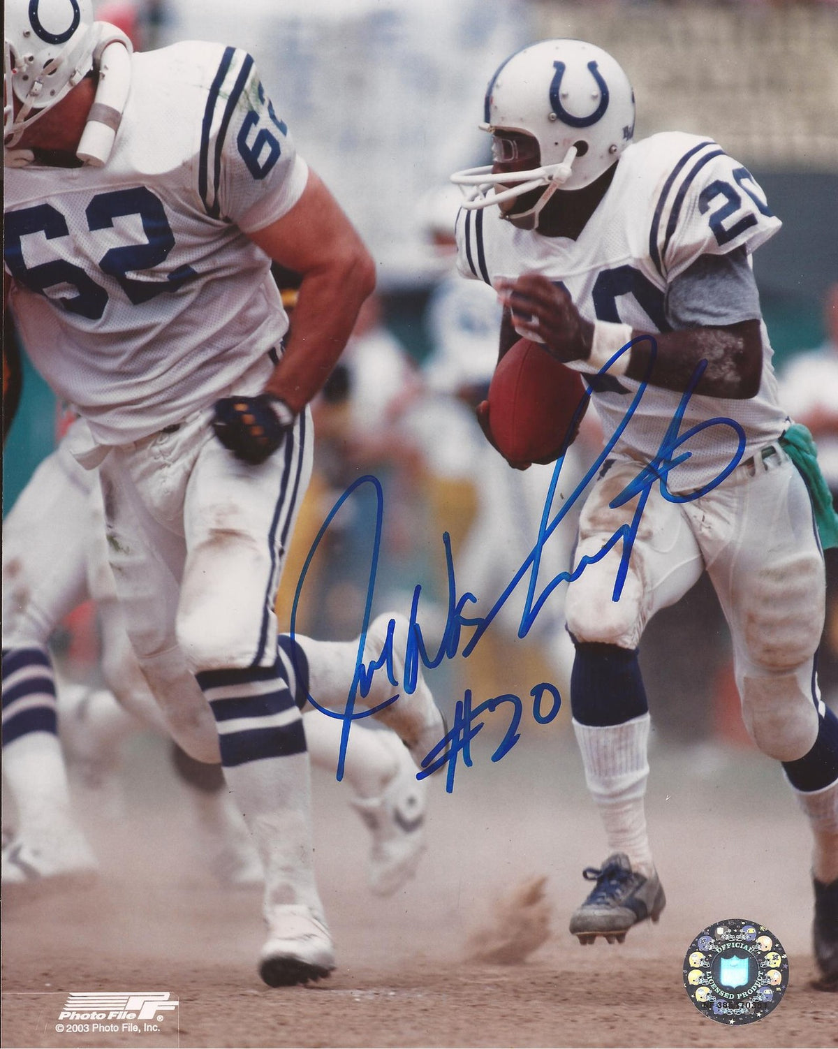 JOE WASHINGTON BALTIMORE COLTS SIGNED AUTOGRAPHED 8X10 PHOTO W/COA