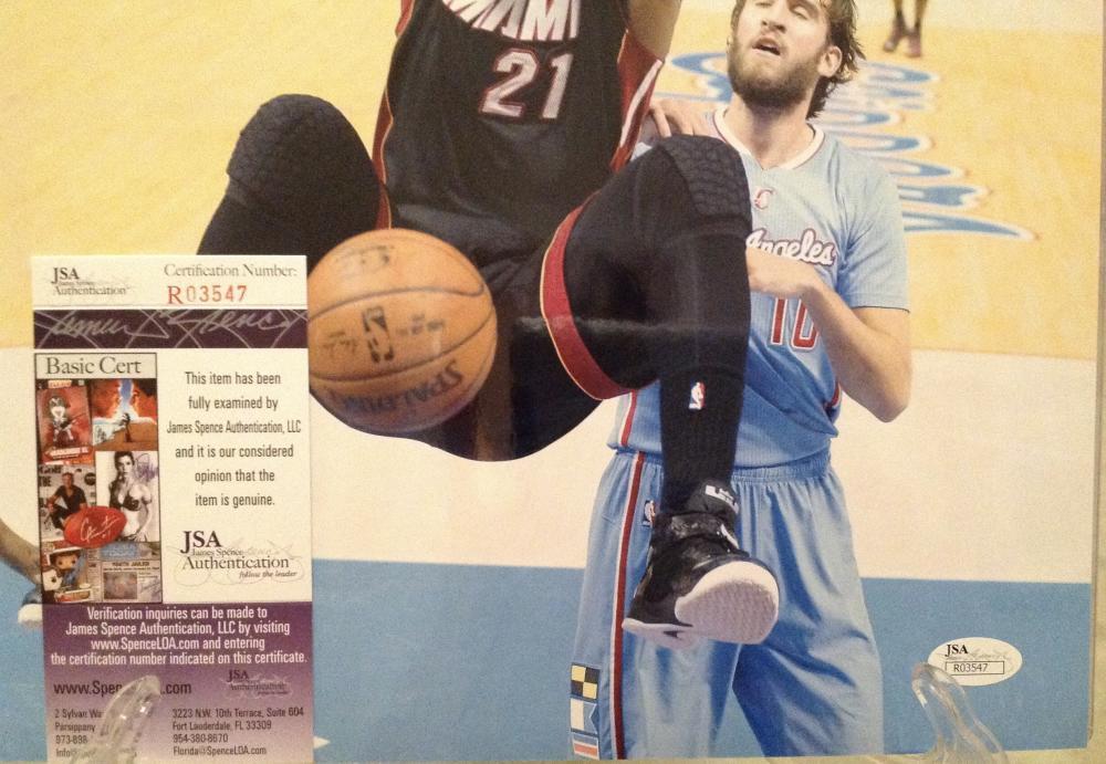 HASSAN WHITESIDE MIAMI HEAT  SIGNED  AUTOGRAPHED 11X14  JSA R03547