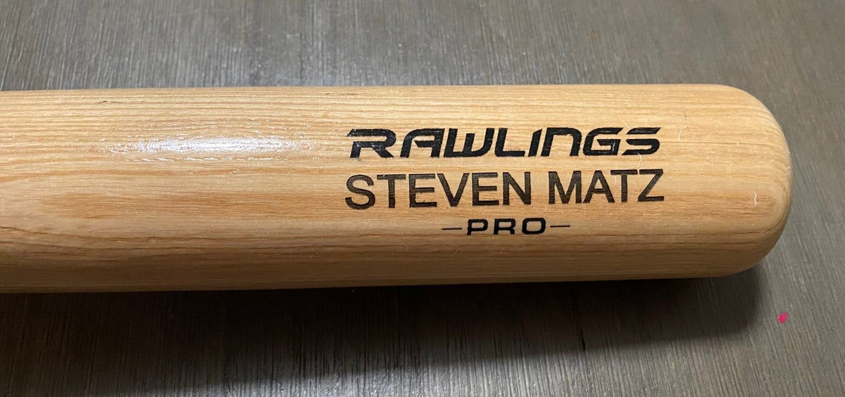 STEVEN MATZ MLB ENGRAVED RAWLINGS PRO BASEBALL BAT (FULL SIZE)