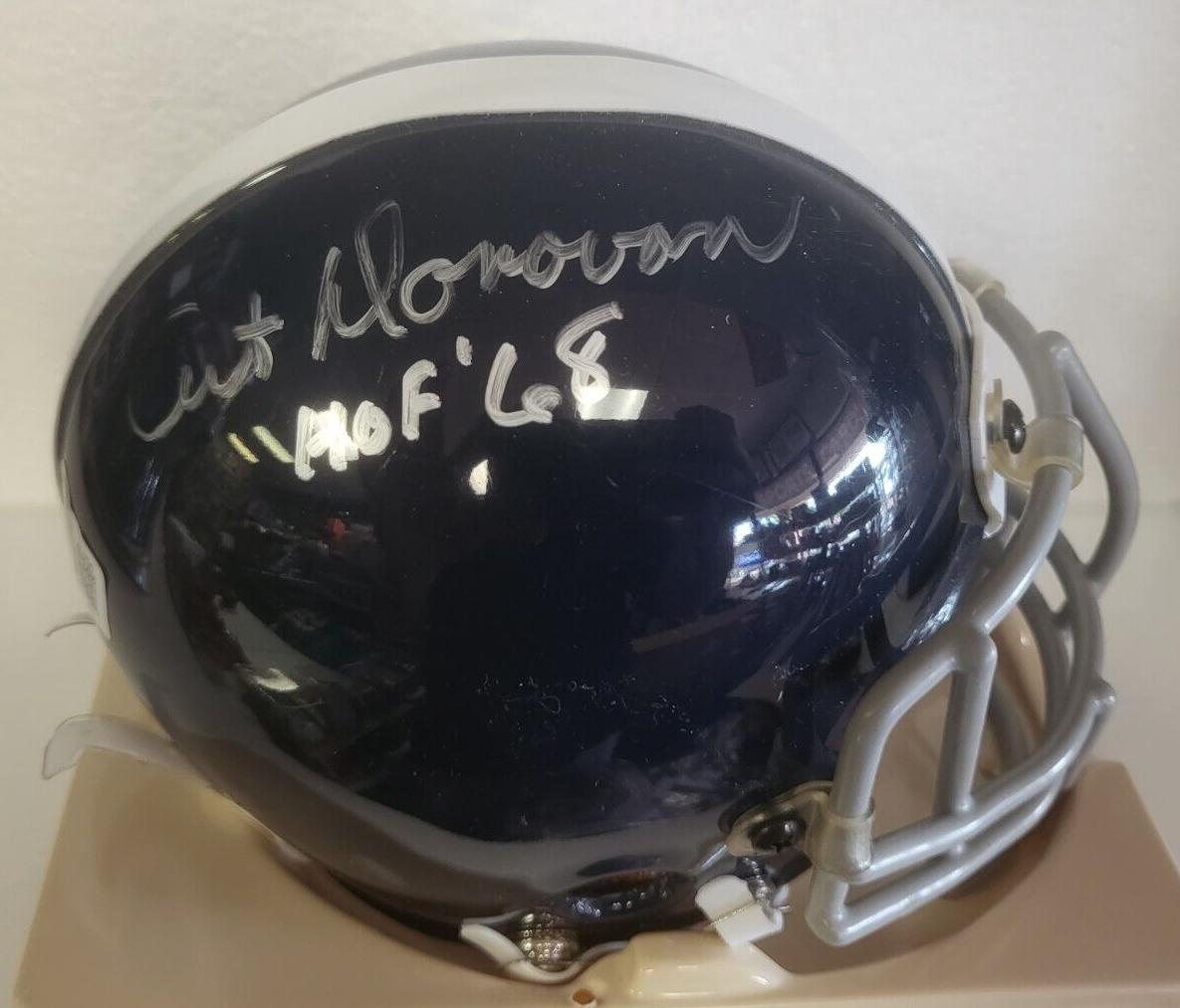 ART DONOVAN COLTS HOF 68 SIGNED AUTO AUTHENTIC THROWBACK MINI HELMET BECKETT