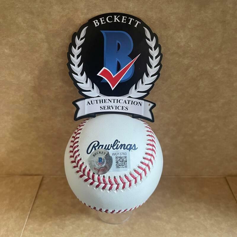 DAVE VAN HORNE HOF 2011 MARLINS EXPOS SIGNED AUTO HOF BASEBALL BAS WITNESS