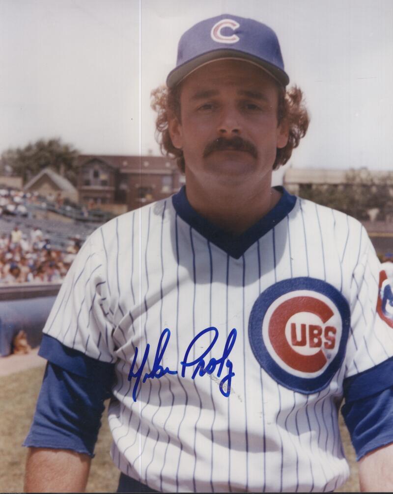 MIKE PROLY  CUBS  SIGNED AUTOGRAPHED 8X10 PHOTO  W/ COA 