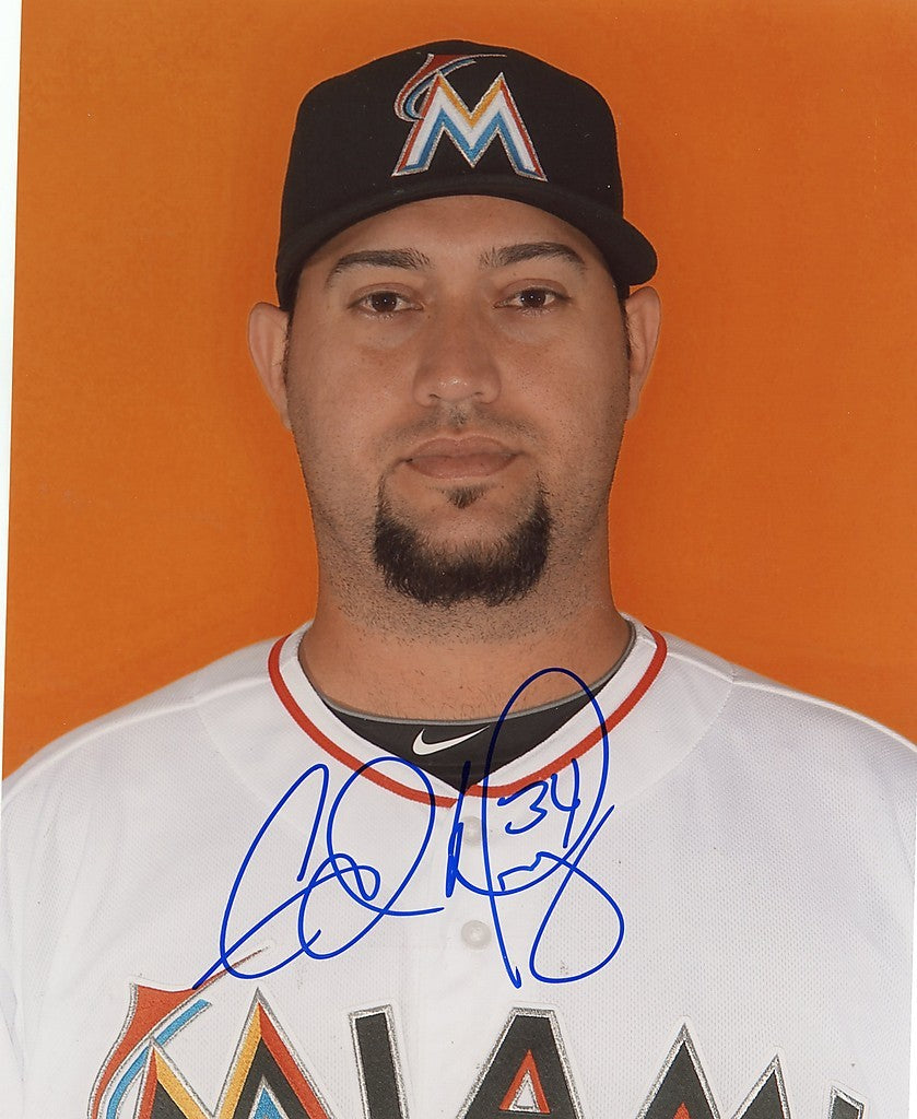 EDWARD MUJICA    MIAMI  MARLINS   SIGNED 8X10  PHOTO