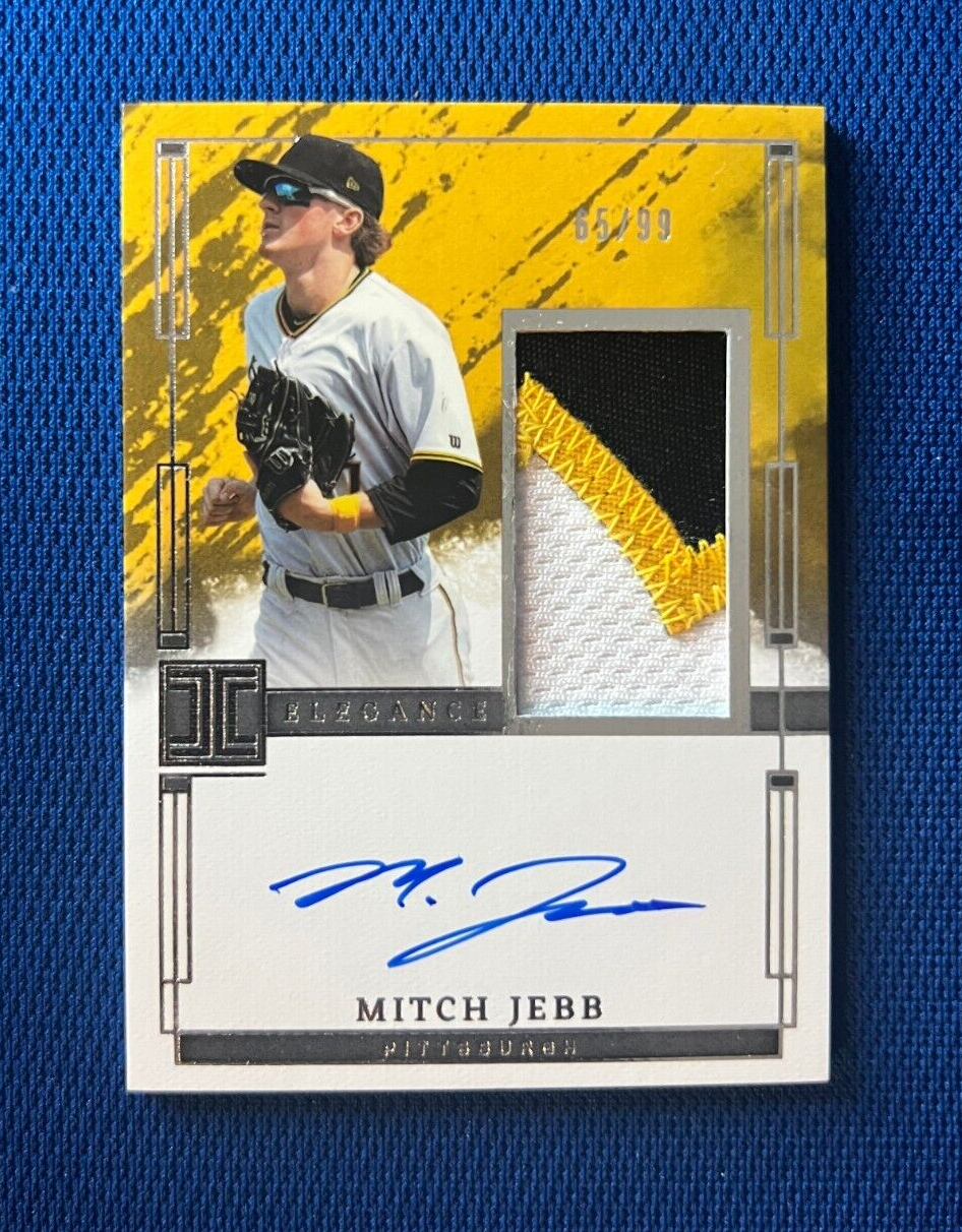 2024 PANINI IMPECCABLE MITCH JEBB PIRATES RPA JERSEY PATCH AUTO RC /99 #EPJ-MJ