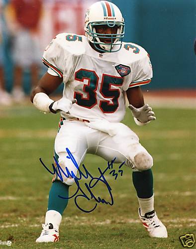 MICHAEL STEWART  MIAMI DOLPHINS  SIGNED 8X10