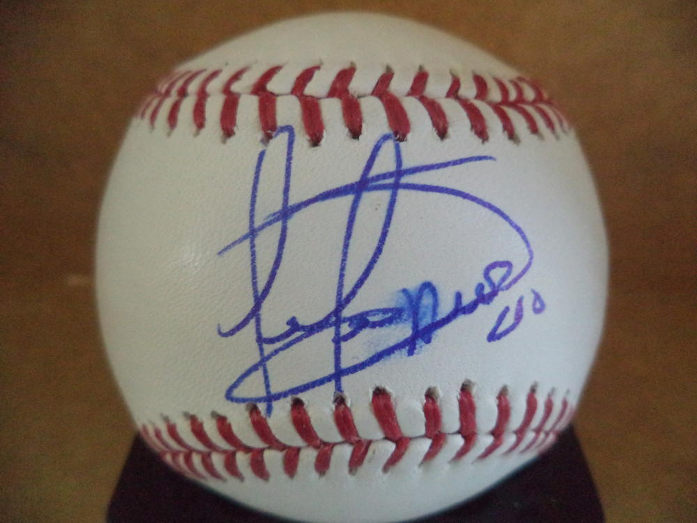 OMAR DURAN OAKLAND A'S SIGNED AUTOGRAPHED M.L. BASEBALL W/COA 