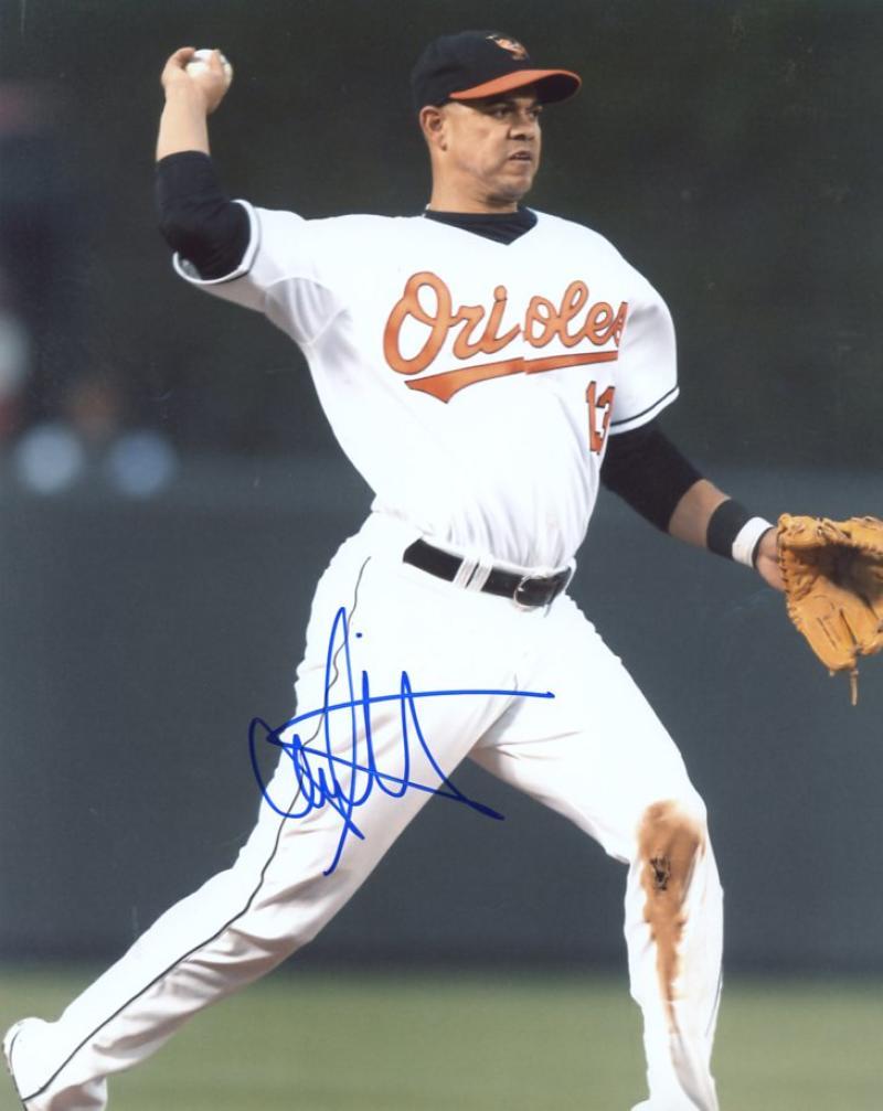 ALEX CINTRON BALTIMORE ORIOLES SIGNED AUTOGRAPHED 8X10 PHOTO W/COA