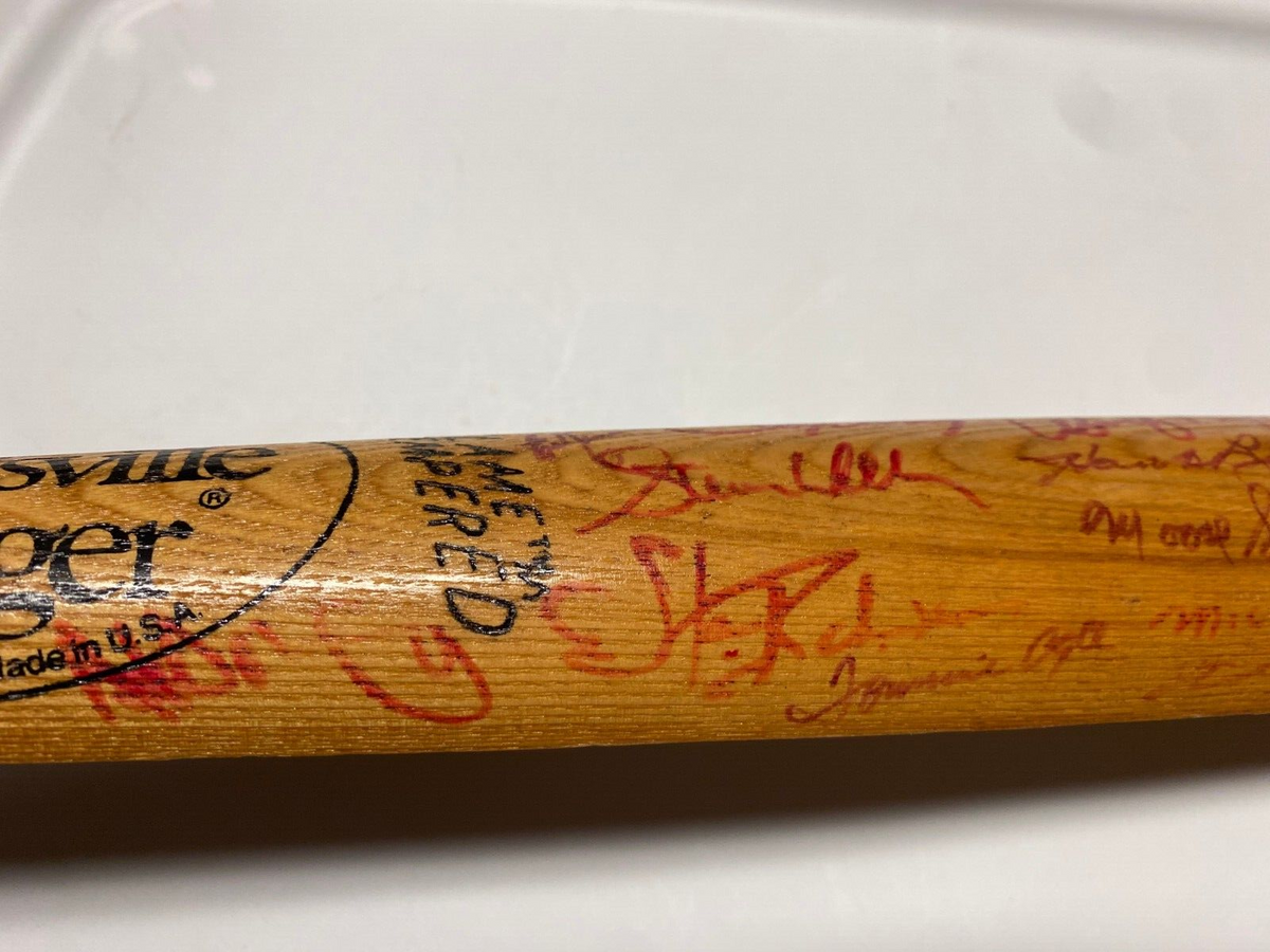 MLB GREATS MULTI SIGNED AUTOGRAPH LV SLUGGER MEMORIAL CLASSICS SPLIT BAT COA !!