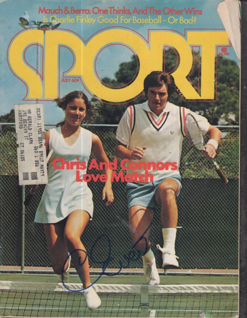 CHRIS EVERT SPORT MAGAZINE  SIGNED AUTOGRAPHED W/ COA